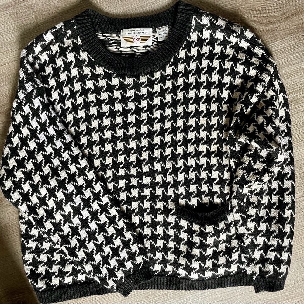 Vintage Limited Express Houndstooth Sweater